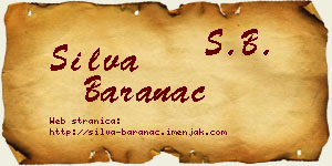 Silva Baranac vizit kartica
